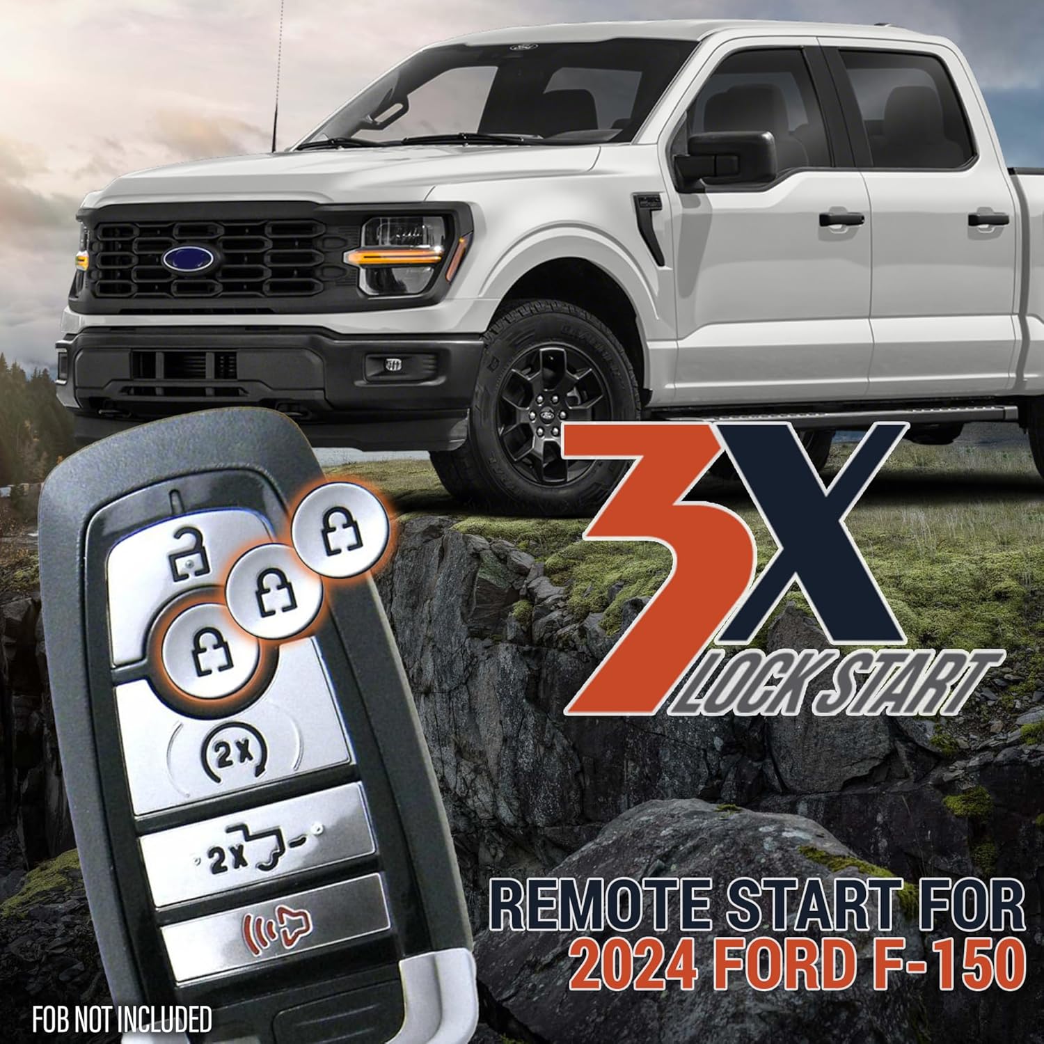 New! Plug in Remote Start for 2024+ F-150 Trucks - No Tools req'd! - Available Phone App Control! (KR-RS-F150R)