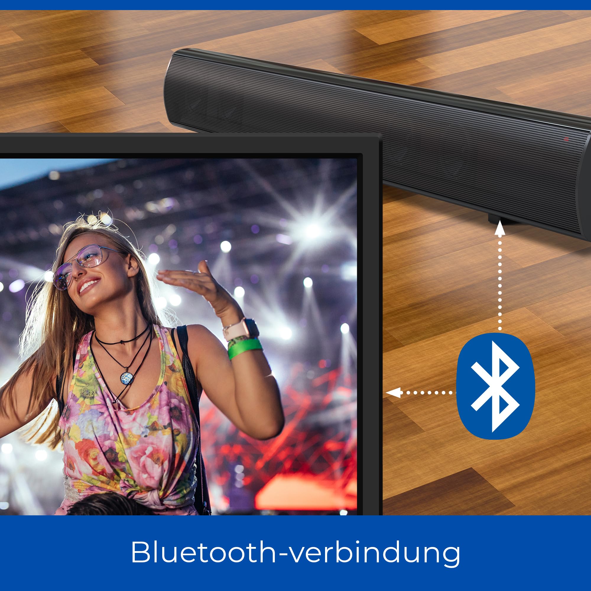 Cello C2424WS 24 Zoll 12V / 12 Volt Smart Fernseher für Wohnmobil & Wohnwagen, Camping Fernseher mit WebOS, Netflix, Bluetooth, DVB-T2 HD/DVB-S2 Triple-Tuner