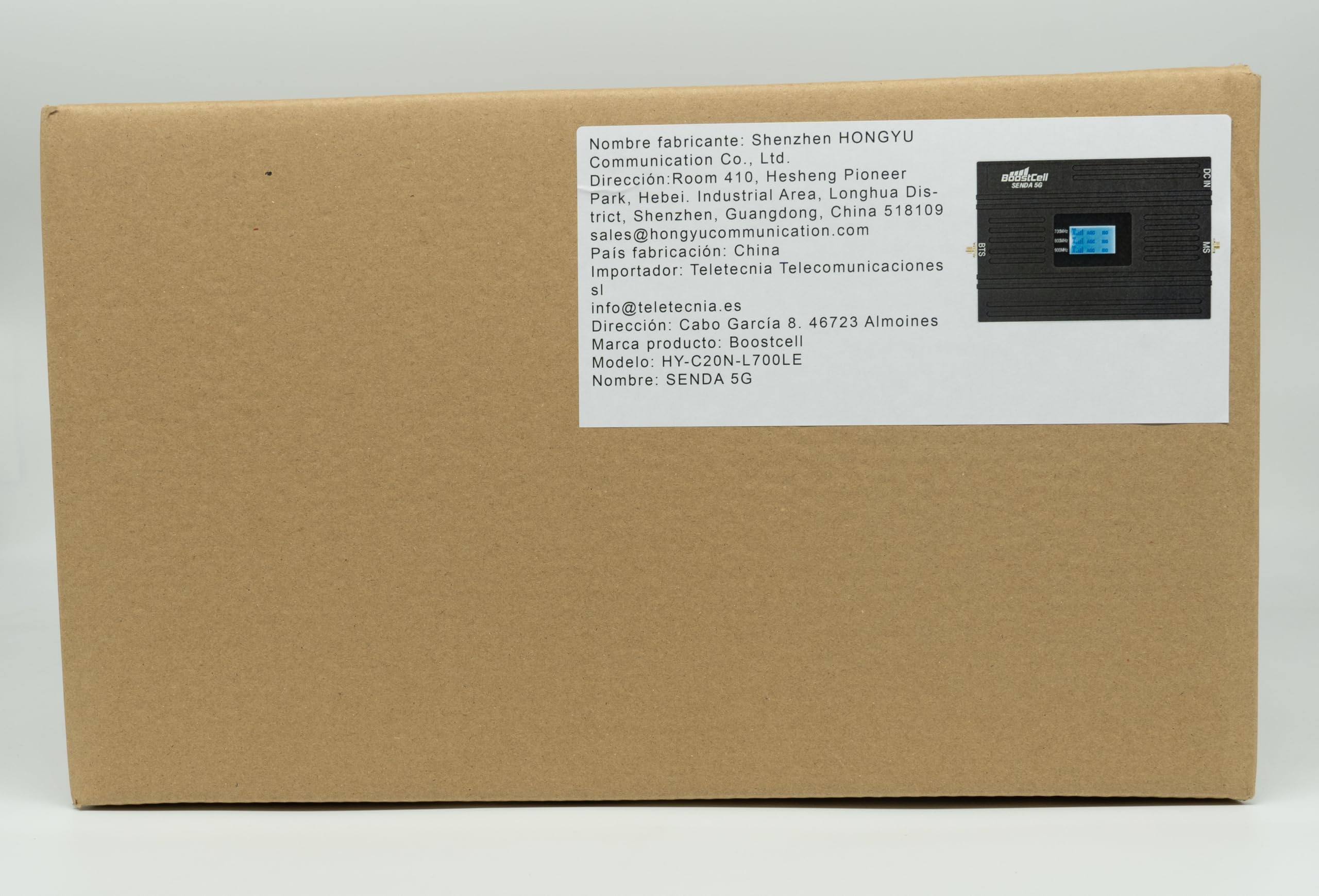 Senda 5G. Amplificador Cobertura telefonía móvil 5G / 4G Zonas Rurales. 5G 700 (Banda 28) -4G 800 (Banda 20)- EGSM 900 (Banda 8). Compatible con Todas Las compañías de telefonía de España.