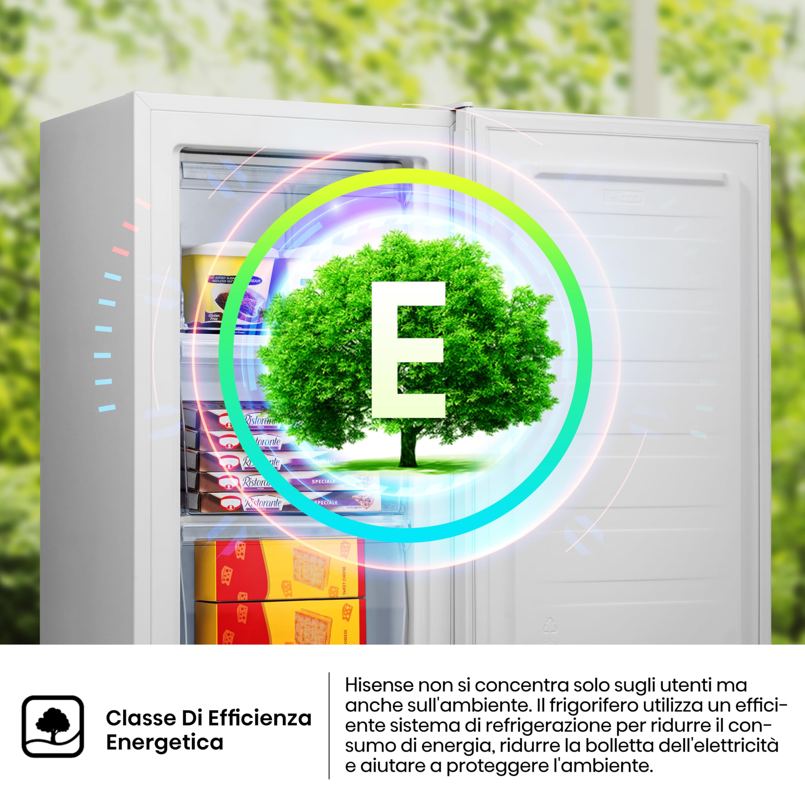 Hisense MUZ4859E, Congelatore Verticale, Bianco, 61L