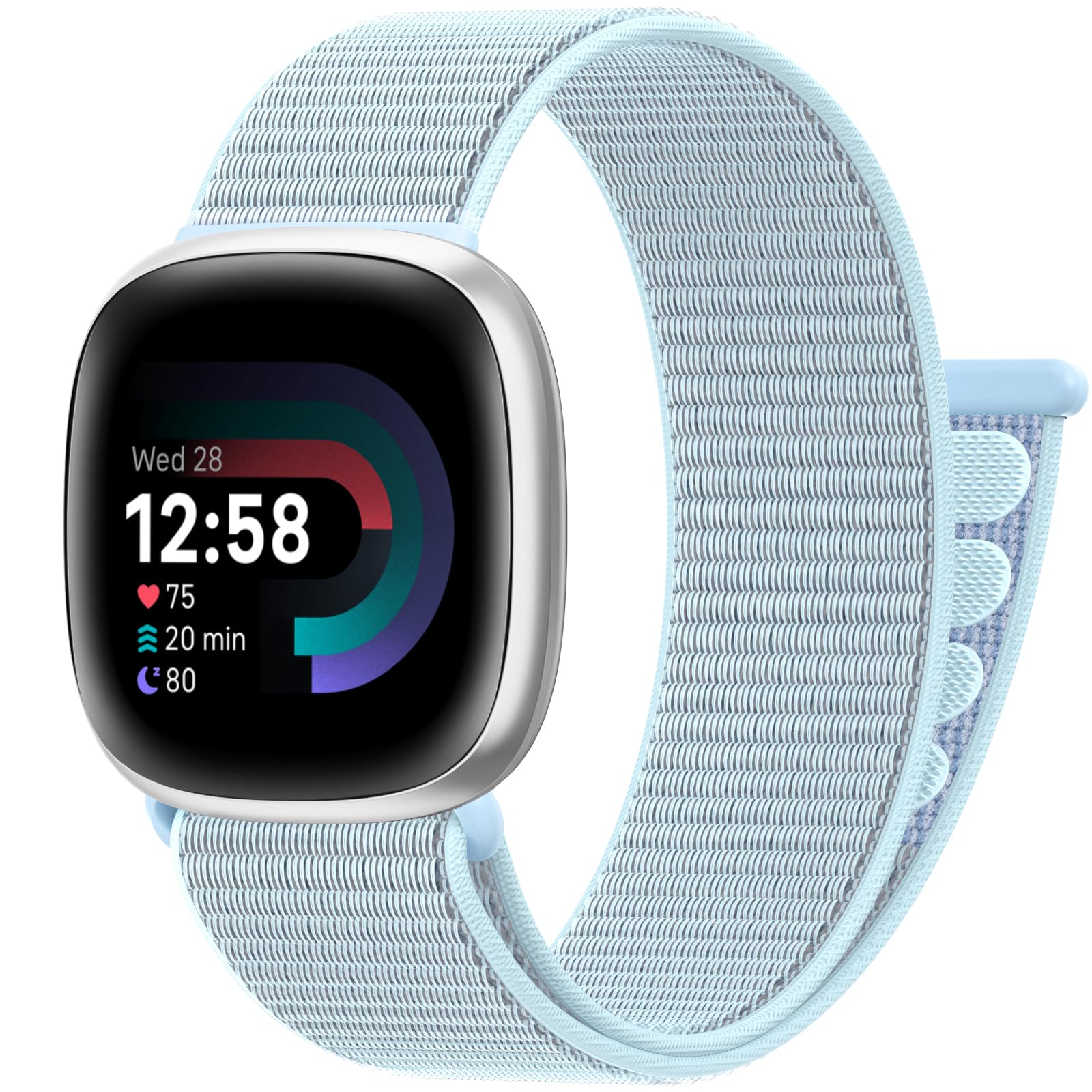 Jiamus Nylon Straps Compatible with Fitbit Versa 4/Versa 3/Sense 2/Sense