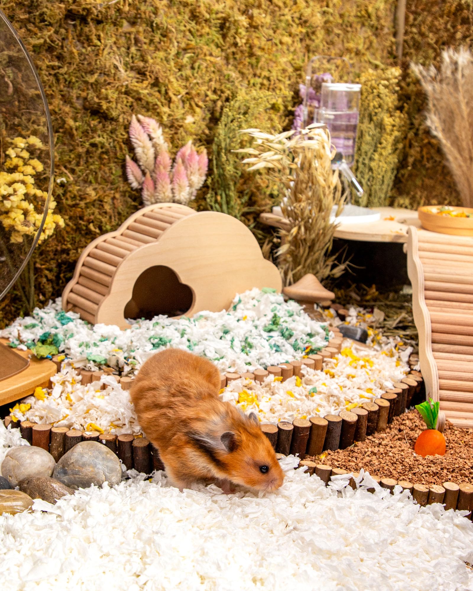 Niteangel Litière pour hamsters, hamsters nains, gerbilles, souris, dègues, rats, lapins, cochons d'Inde, chinchillas, hérissons ou autres petits animaux domestiques (36 litres – literie en papier