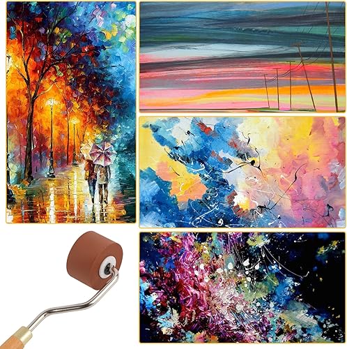 Miniatura 5 de Rodillo de goma para manualidades, rodillo de perforación para grabado, rodillo de estampado de manualidades para cinta antideslizante, herramientas