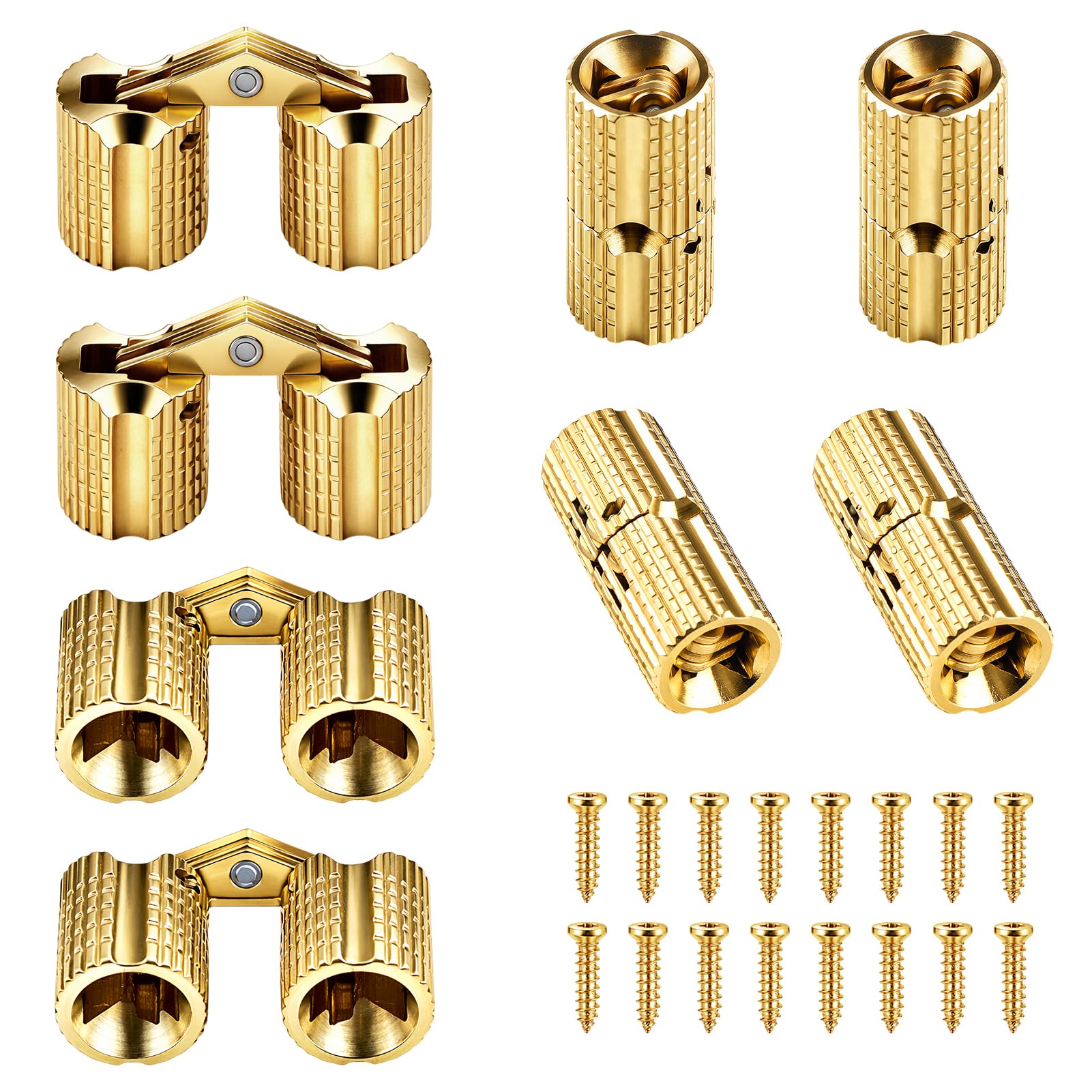 Hidden Brass Barrel Hinges - Concealed Design -8