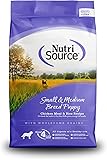 NutriSource Puppy Food, Made with Chicken Meal and Rice, Small Breed with Wholesome Grains, 5LB, Dry...