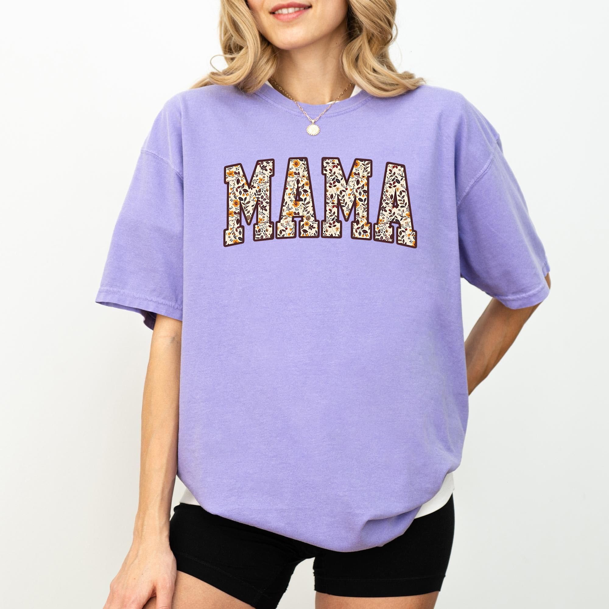 Comfort Colors Mama Shirt – Floral &hellip;