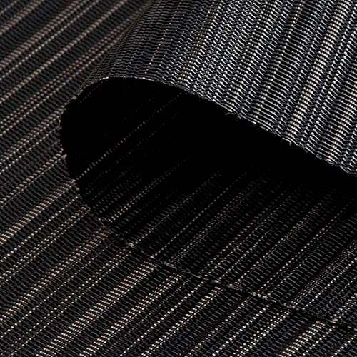 Miniatura 4 de FunWheat Juego de 6 manteles individuales de vinilo lavables para mesa de comedor, duraderos, tejidos, con cuña, de 17.7 x 13 pulgadas, fáciles de