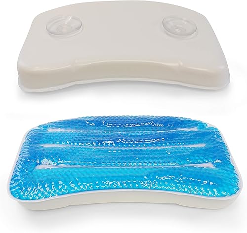 Miniatura 6 de Splash Home Gel-B - Cojín antideslizante para bañera de hidromasaje jacuzzi con 2 ventosas fuertes soporta cuello y hombros 1 unidad paquete de 1