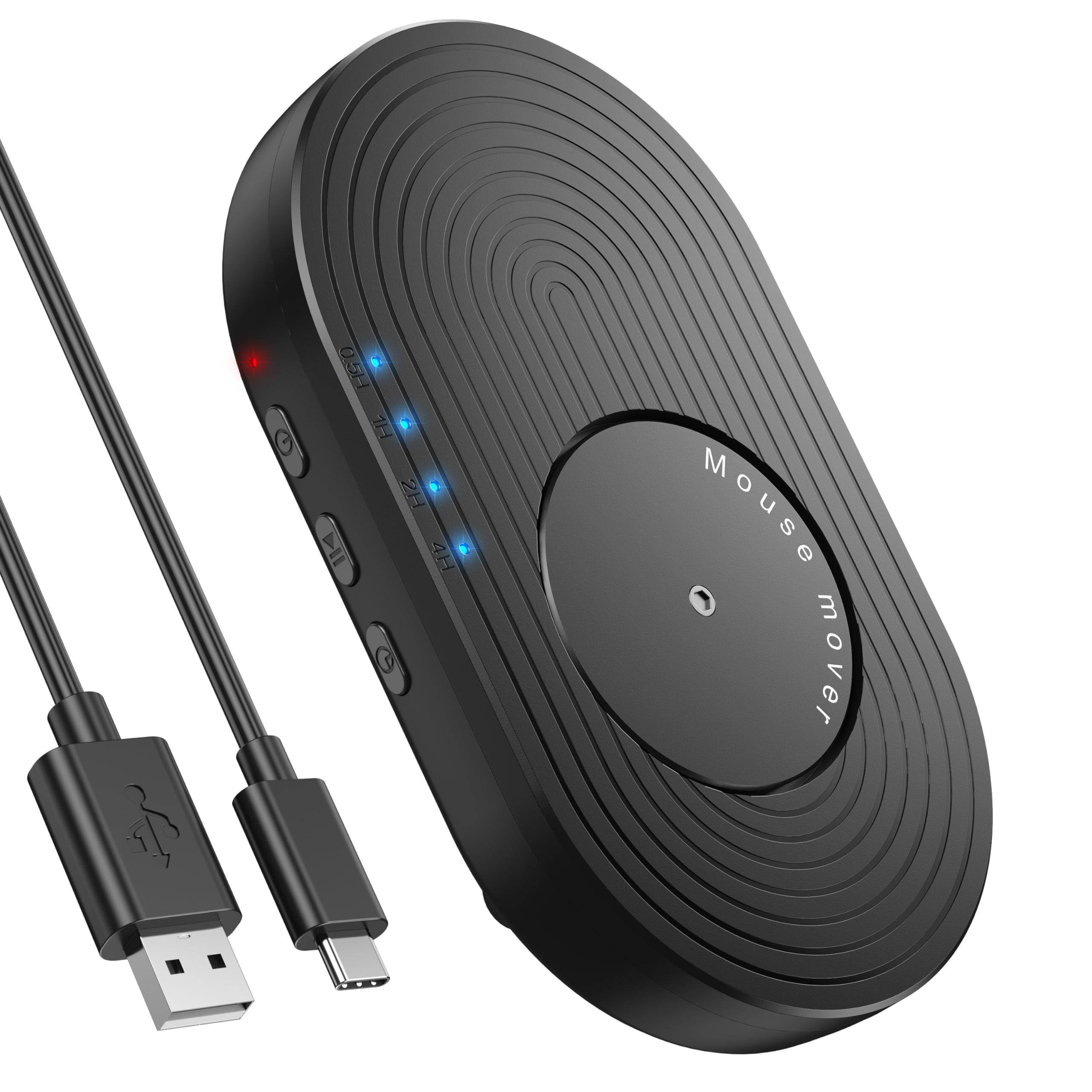 VoroDcip Mouse Jiggler Undetectable with Timer, Driver-Free Mouse Mover Wiggler Random Movement, Mechanaical Physical Mouser Shaker Keep PC/Laptop