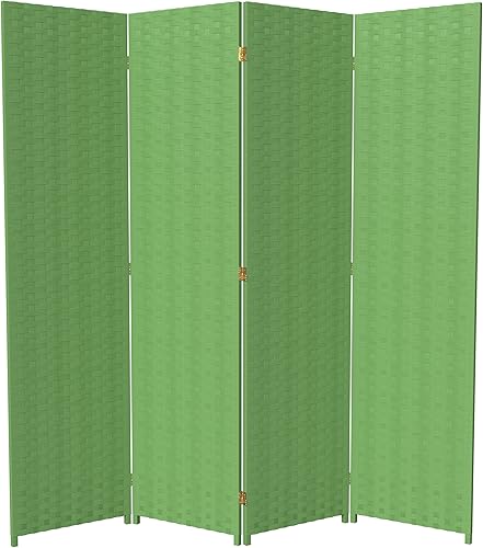 Miniatura 27 de Red Lantern Divisor de habitación de 8 paneles de fibra tejida de 6 pies de alto, color moca oscuro Mocha oscuro,Negro -,Blanco,Crema,Beige
