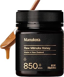 Manukora Raw Manuka New Zealand Honey MGO 850+, Non-GMO, Monofloral, 3rd-Party Tested, Glyphosate Residue Free Certified, 2000+ Natural Compounds, Traceable Hive-to-Hand, Digestive & Immune Support – 250g