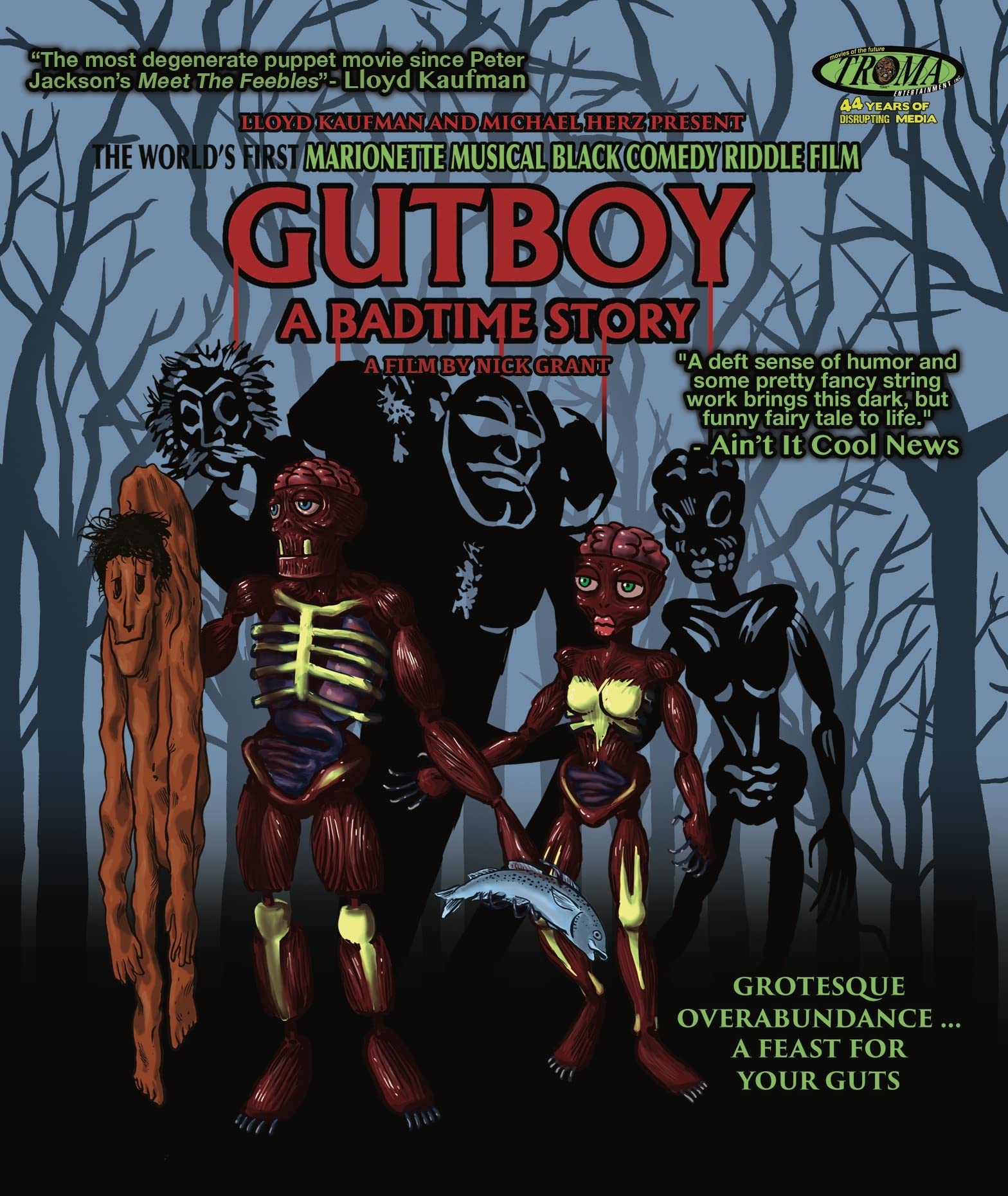 Gutboy: A Bad Bedtime Story Blu-ray con animación de marionetas