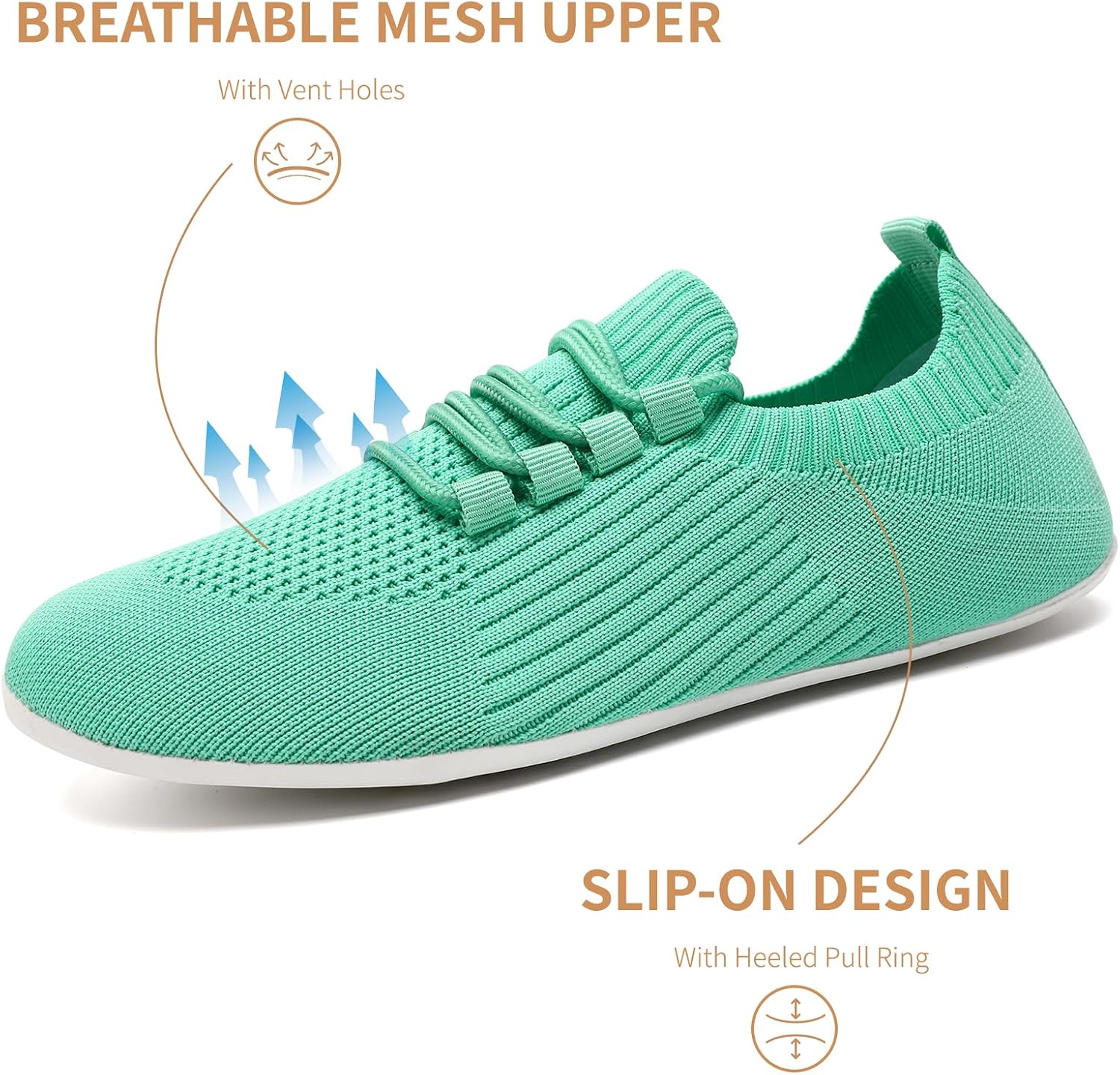 Womens Running Sneakers Tennis Walking Gym Athletic Sports Slip on Shoes image 4