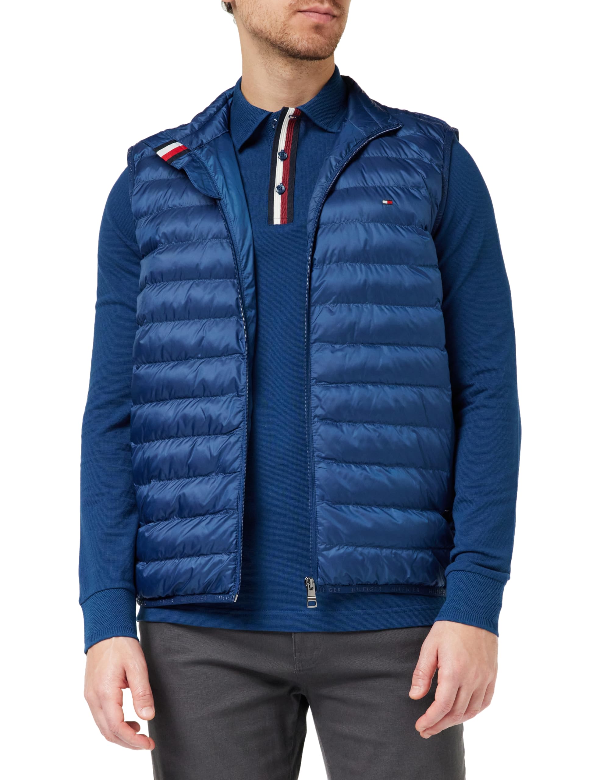 Tommy Hilfiger Herren Weste Packable Recycled Steppweste