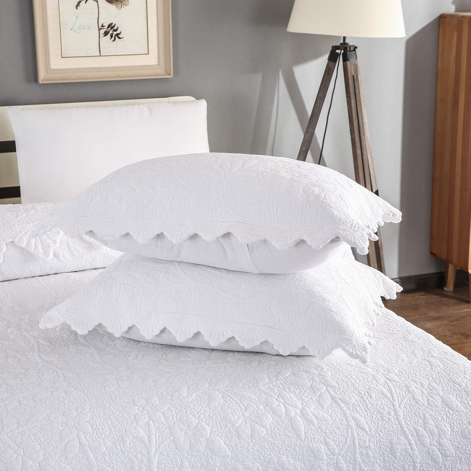 Buy Brandream White Quilts Set Queen Size Bedspreads Farmhouse Bedding