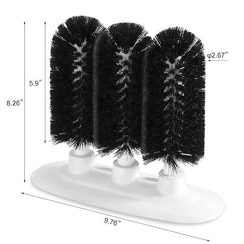 Miniatura 2 de New Star Foodservice - Lavadora de vasos con tres cepillos, base con ventosa (54484)