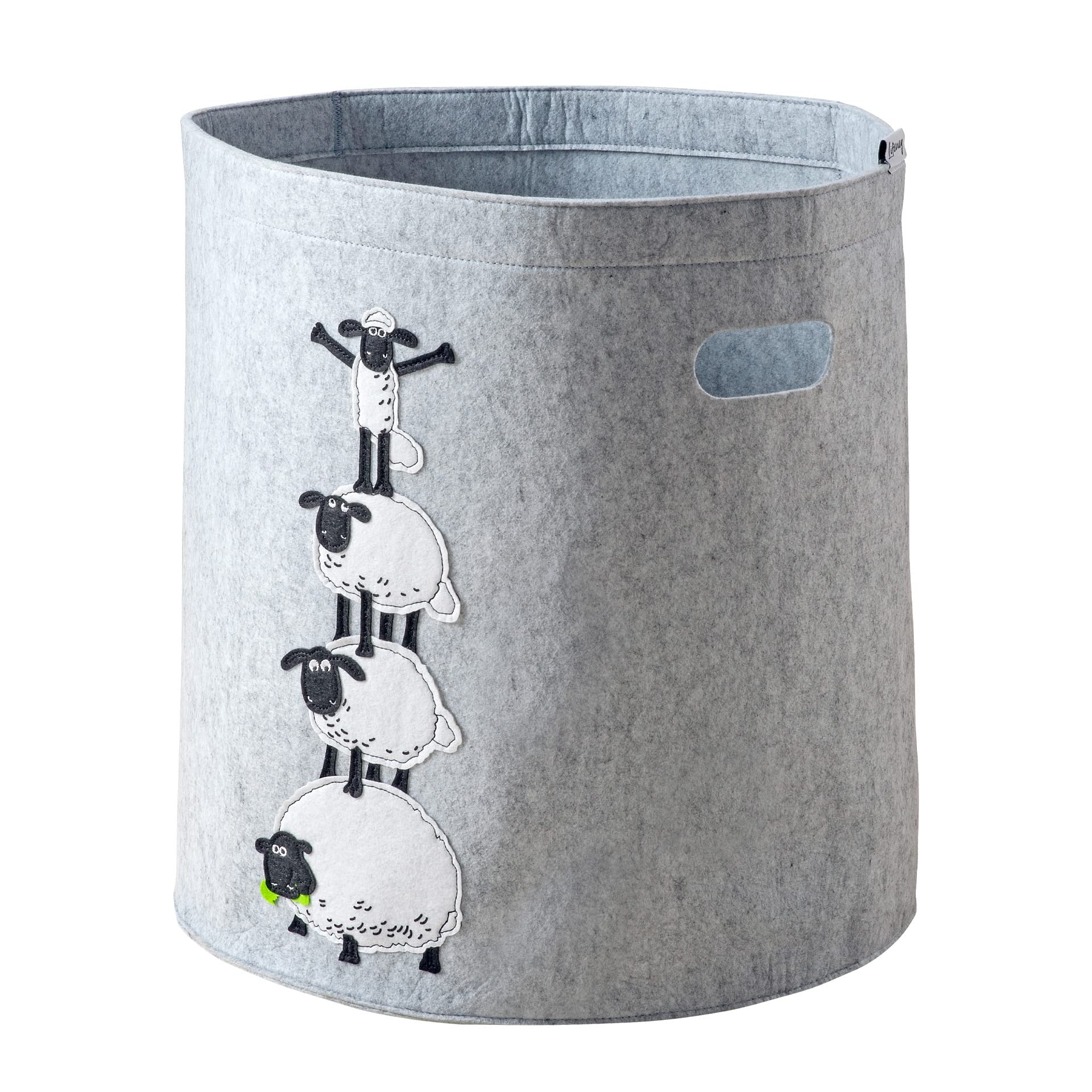 Lifeney Shaun Pyramid Meets "Shaun The Sheep" Foldable Storage Basket For Kids - Useful For Toy Storage -Approx. 43.5X46cm