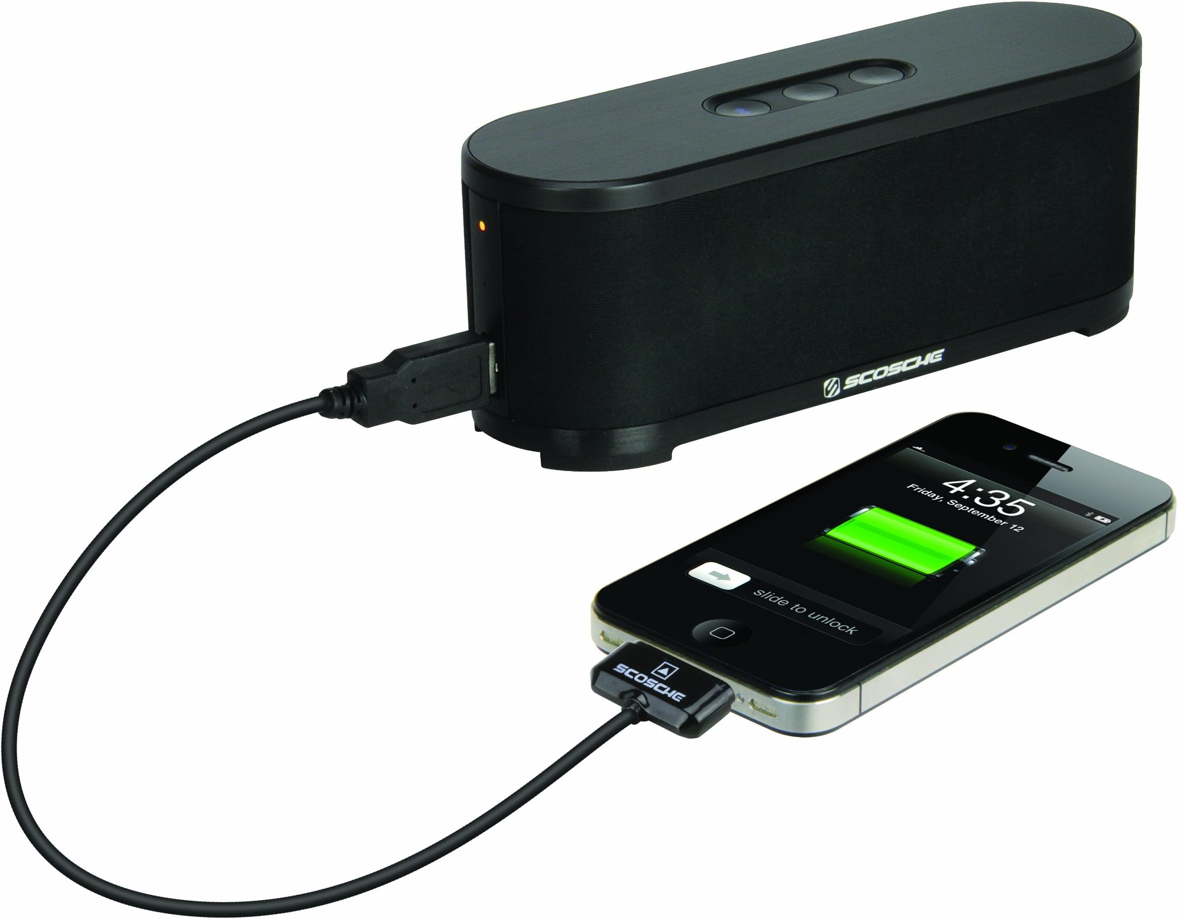 Boom Stream, Wireless, Wi-Fi Bluetooth Media Speaker - Black, Scosche