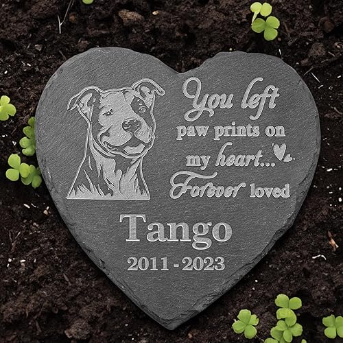 Piedra conmemorativa de Pitbull, estatua de Pitbull, marcador de tumba de Pitbull, regalos de pérdida de Pitbull, regalos conmemorativos de Pitbull,