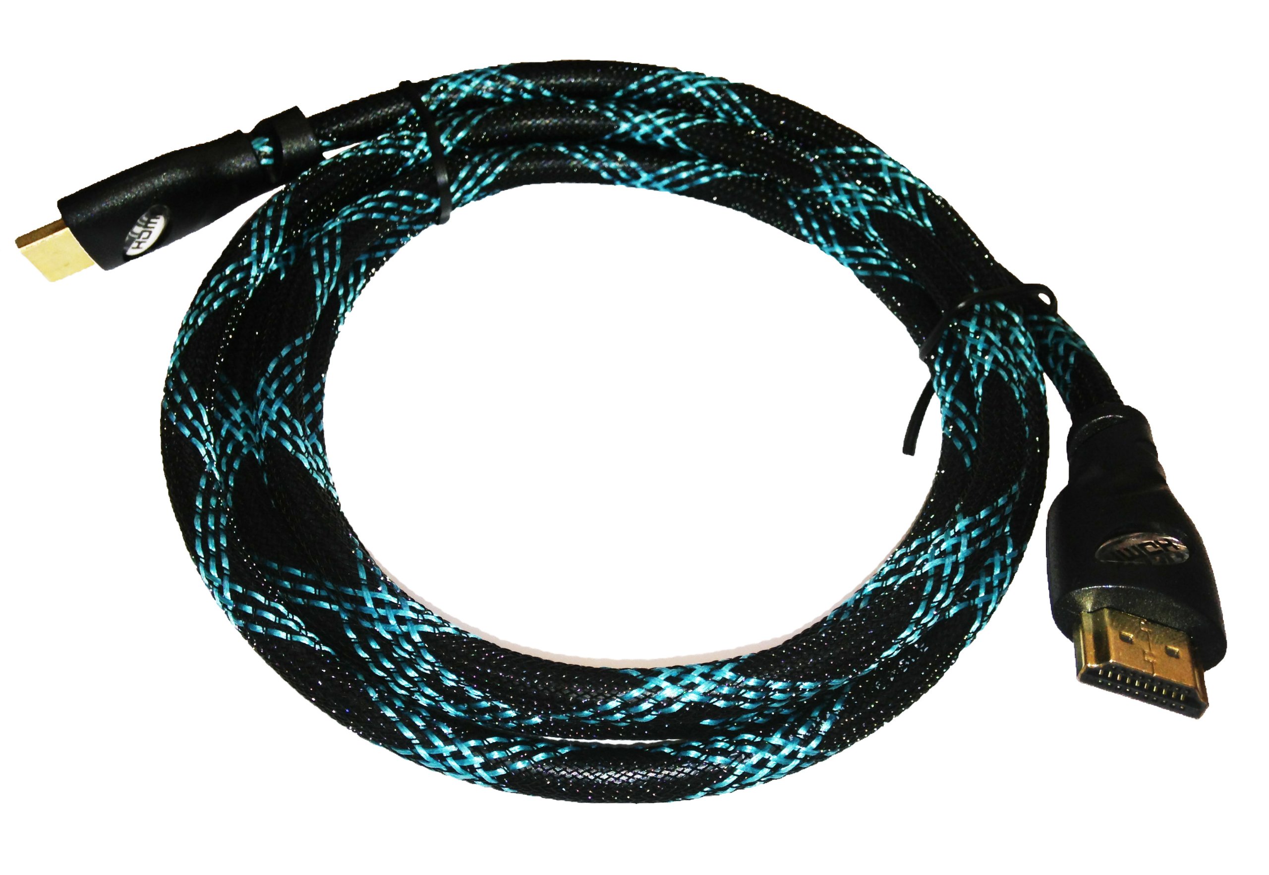 VCT - Premium High Speed HDMI Cable with Ethernet (6 Feet) - Supports 3D and Audio Return Gold Plated Connectors & Braided Jacket - Model VCTNB