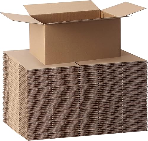 CRUGLA 40 paquetes de cajas de envío de 8 x 6 x 4, cajas de cartón para pequeñas empresas, cajas de correo corrugado a granel para embalaje