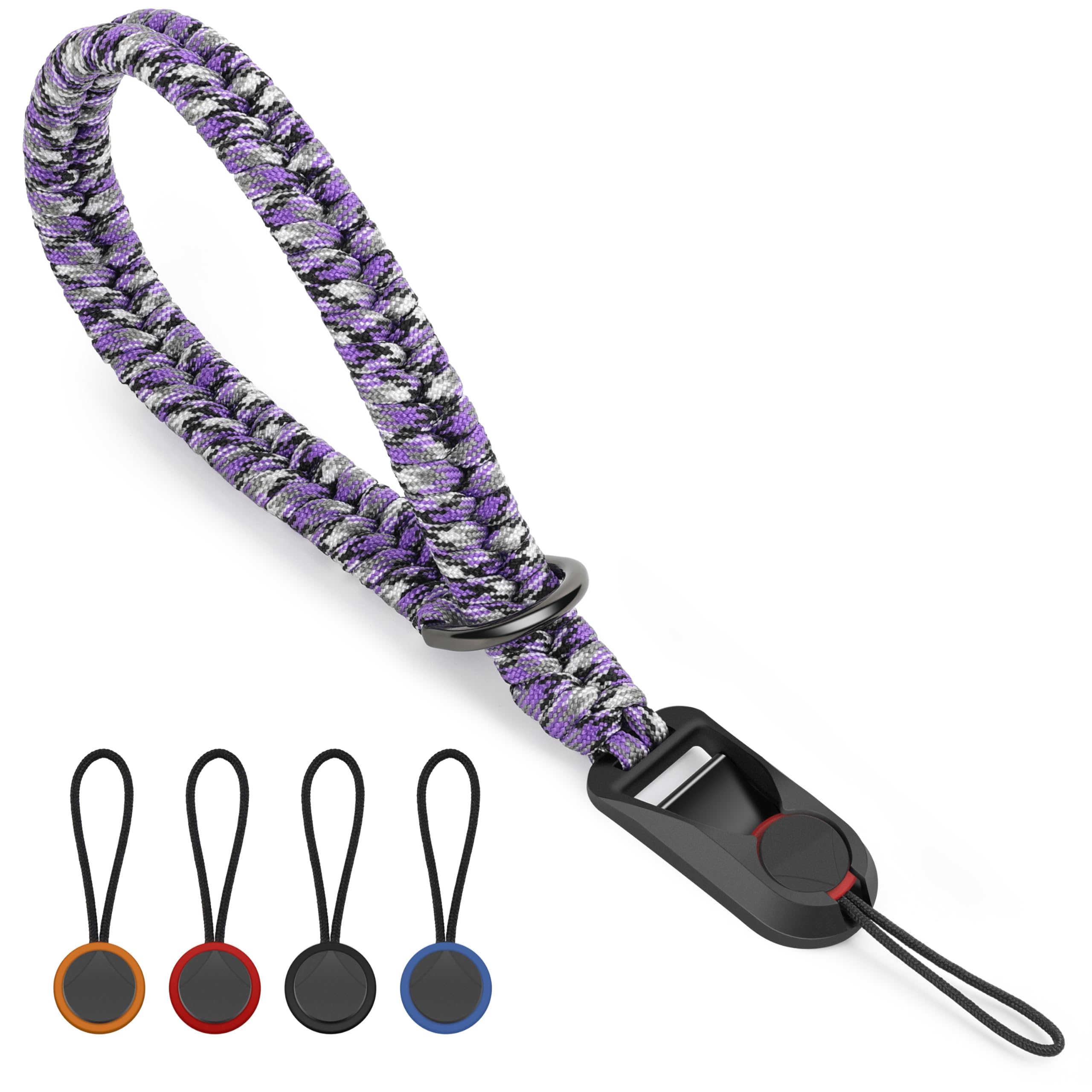 Sunya Unisex Purple Lpd Camera Wrist Strap For Photographers With Quick Release Buckle Paracord Rope Camera Hand Strap Compatible For Dslr Or Mirrorless Camera