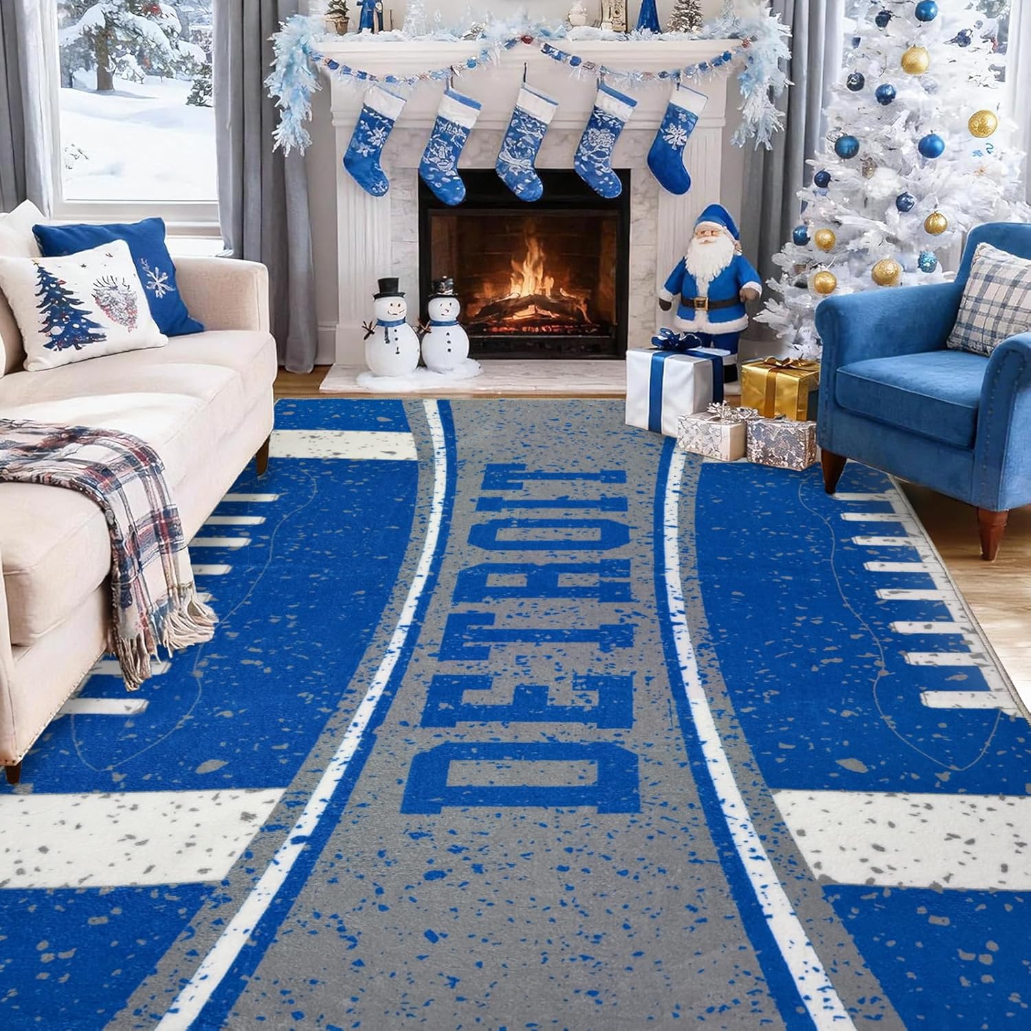 5x7 Machine Washable Rugs Area Rug Indoor Low Pile Carpet Rug Bedroom Living Room Office Dining Room Kitchen Laundry Room