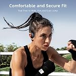 HIFI WALKER T20 Casques d'oreille ouverts, écouteurs d'écoute ouverts sans fil Vrai Bluetooth 5.3, Ecouteurs de sport avec 16.2mm Conducteurs-Soft Earhooks (Noir)