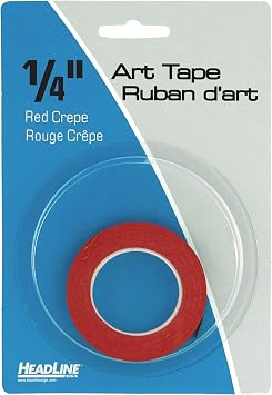 Headline Sign 73043 Graphic Art Tape, Red, 1/4-Inch Wide, 324 Inches Long