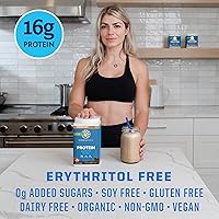 Vista 45 de Sunwarrior - Warrior Blend, base vegetal, proteína vegana cruda con guisantes y cáñamo, SWB BVAN375, Vainilla, 1