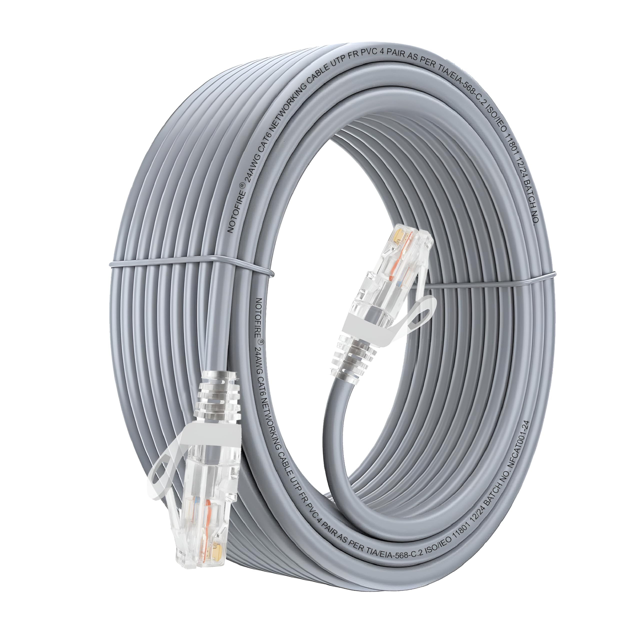 Valuecon NOTOFIRE Cat 6 Ethernet Cable 10 Meter, High Speed 10Gbps 550MHz UTP LAN Network Patch Cord with RJ45 Connectors for Router, Modem, PC, Laptop, CCTV Smart TV & Gaming