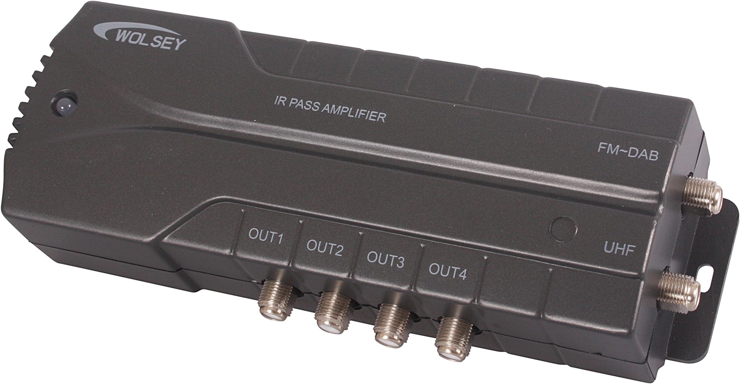 Wolsey 4 Way LTE IR Pass Distribution Amplifier - Black, 334022-LTE
