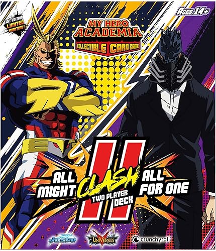 Miniatura 3 de Jasco Games My Hero Academia Juego de cartas coleccionables All Might Vs. All for One Two Player Clash Decks | Juego de cartas coleccionables para