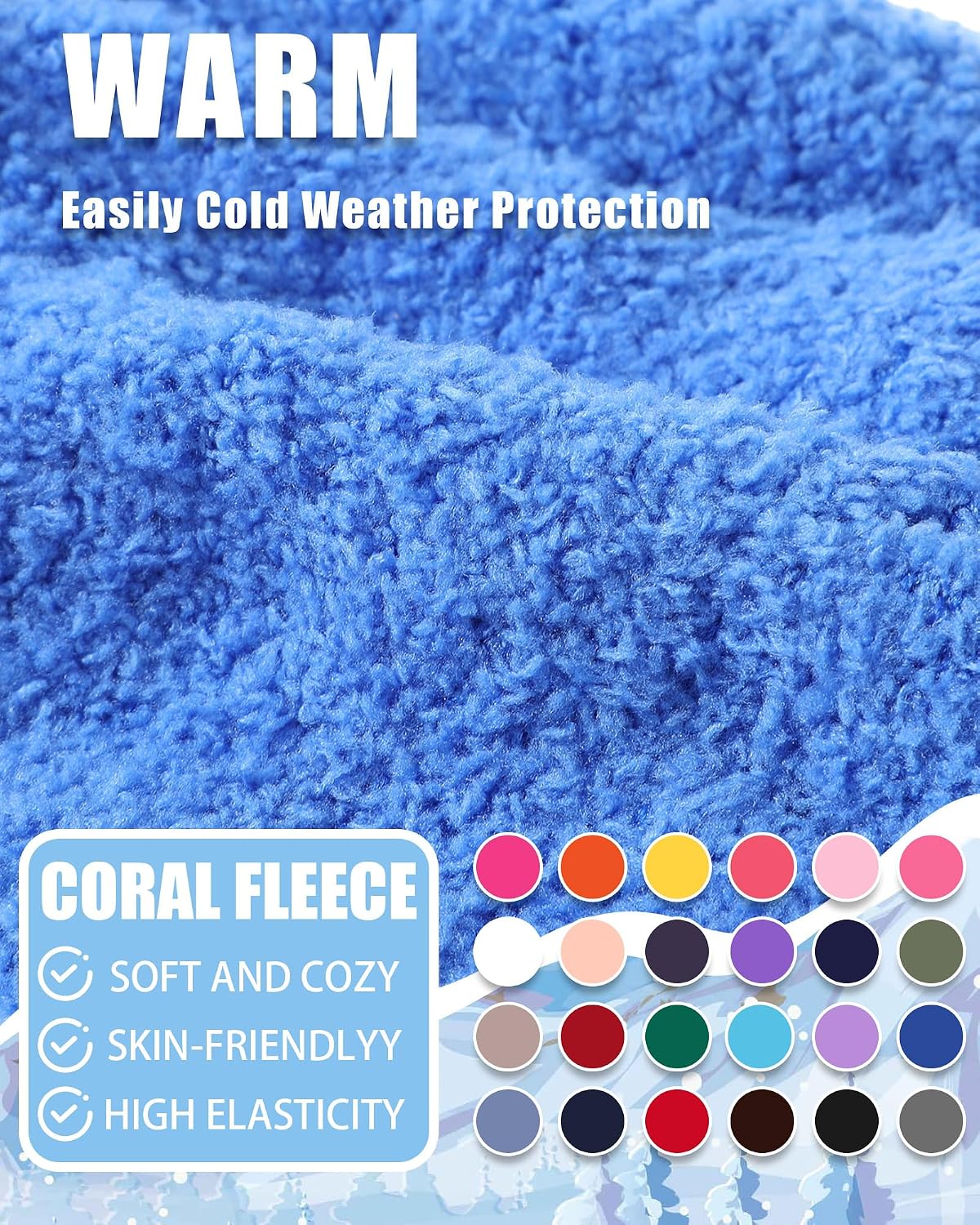 Shyyween 24 Pairs Toddler Winter Gloves Knitted Warm Full Fingers Fluffy Gloves Soft Lightweight Kids Mittens for Boys Girls
