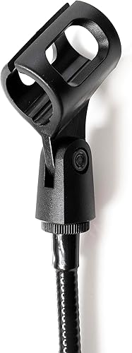 Miniatura 7 de Soporte de micrófono flexible de cuello de cisne para DJ, soporte de escritorio y pluma, abrazadera de escritorio resistente, parabrisas de espuma,