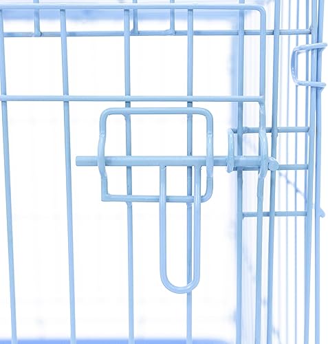 Miniatura 7 de Carlson Jaula para perros metálica con una sola puerta, jaula para mascotas Carlson, tamaño pequeño, S, Azul
