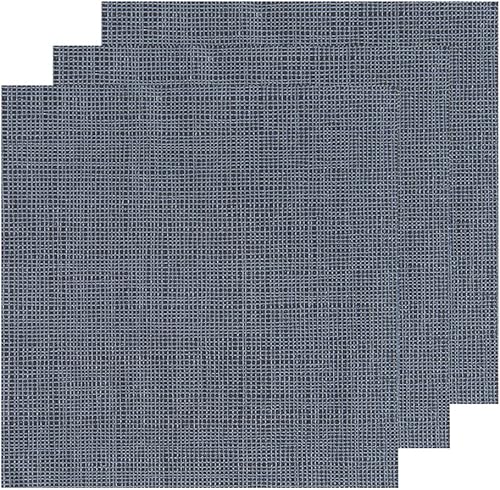 Miniatura 8 de Restaurantware Luxenap Micropoint Servilletas de cena de 2 capas, suaves y duraderas, de 16 x 16 pulgadas, color negro con hilos blancos,