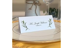 Laurel Wreath and Greenery Corner Printable Place Cards