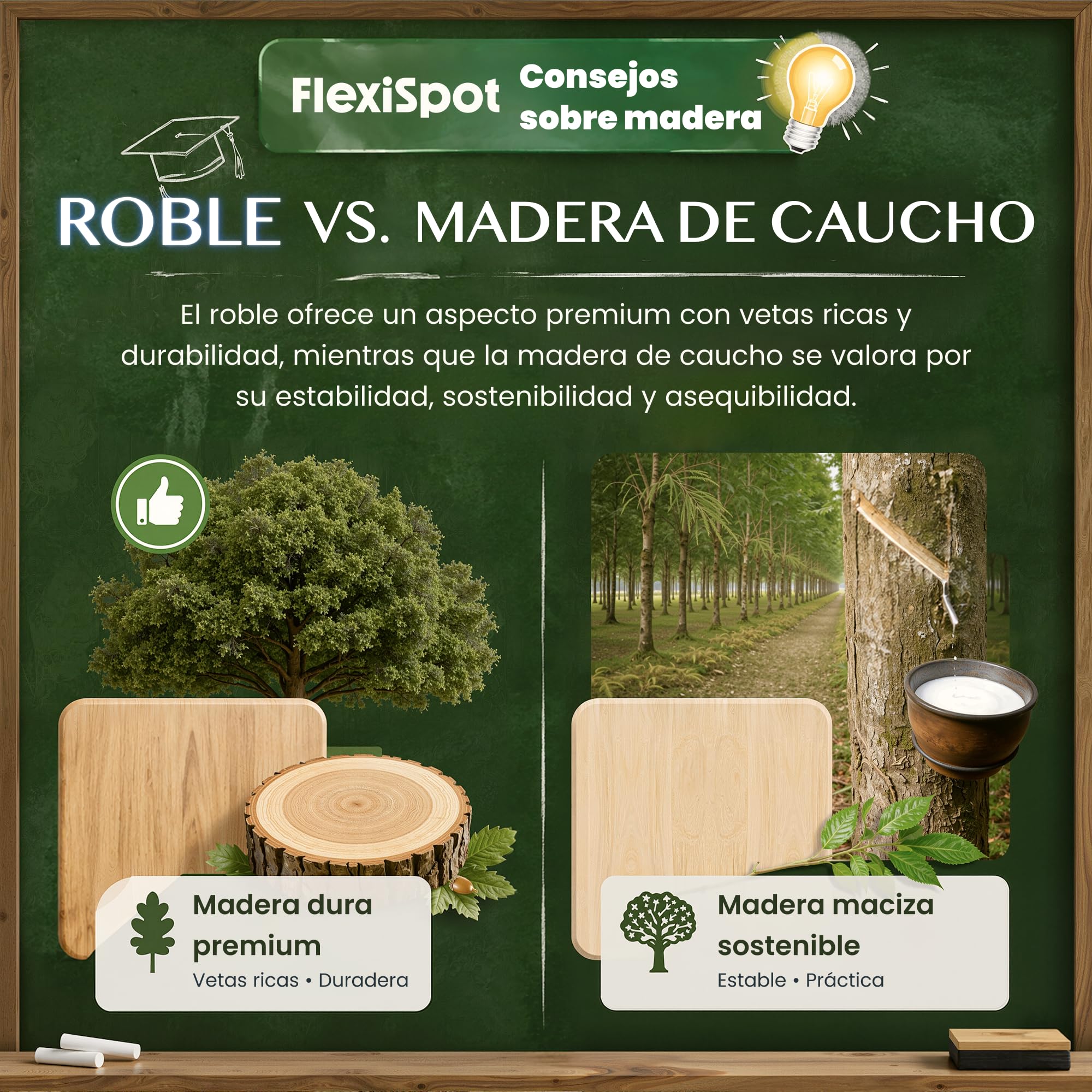 FLEXISPOT Escritorio Elevable 180x80cm Mesa Eléctrico Tablero Roble