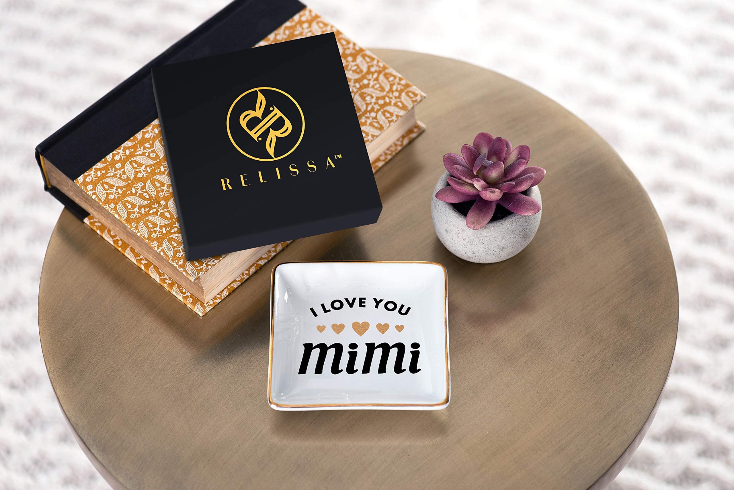 Mimi Ring Dish - 'I Love You Mimi' Ceramic Trinket Tray For Grandma Gifts From Grandkids - View #10