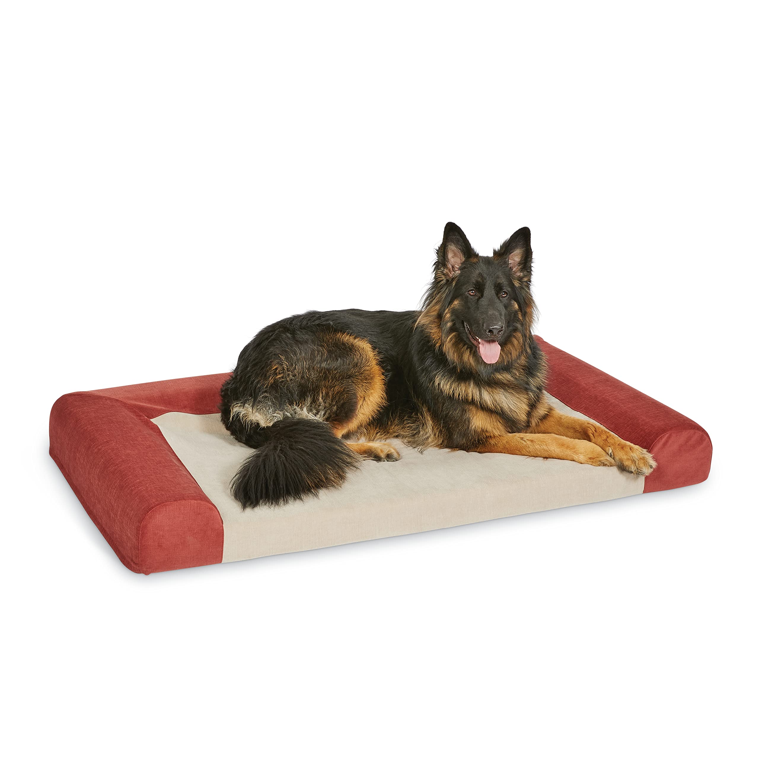 MidWest Homes for PetsSignature QuietTime Memory Foam Dog Sofa Bed, X-Large, Russet