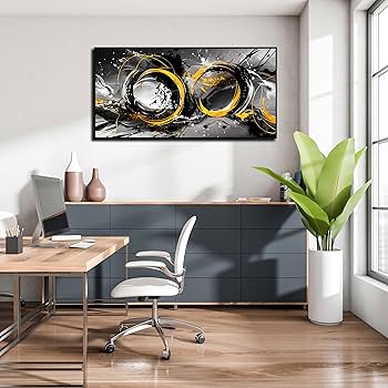 Amazon.com: THRLVEART Black Art Wall Decor for Living Room