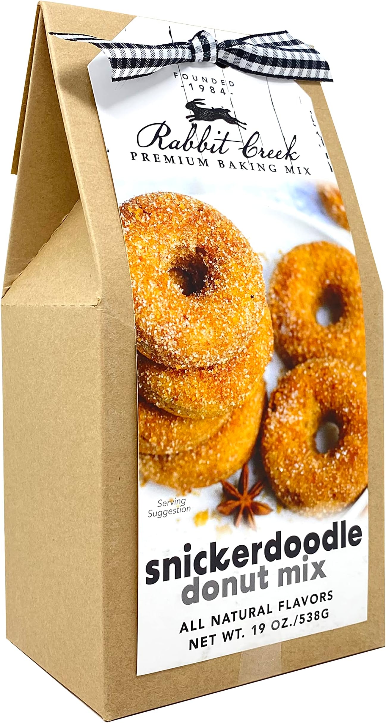 Rabbit Creek Snickerdoodle Donuts Mix – With Dusting Sugar Included – Baked Donuts, Not Fried – Donut Baking Mix