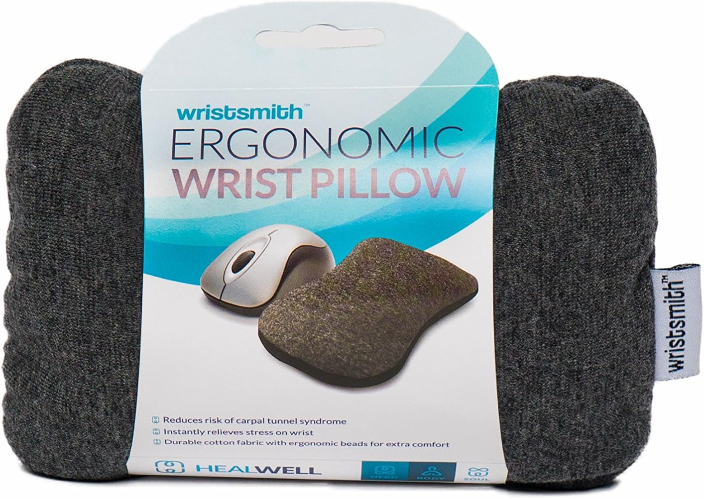 Healwell Wrist Rest Support for Mouse, Computer, Laptop, Keyboard- Ergonomic Accessories Wrist Pillow Cushion- Prevent Carpal Tunnel