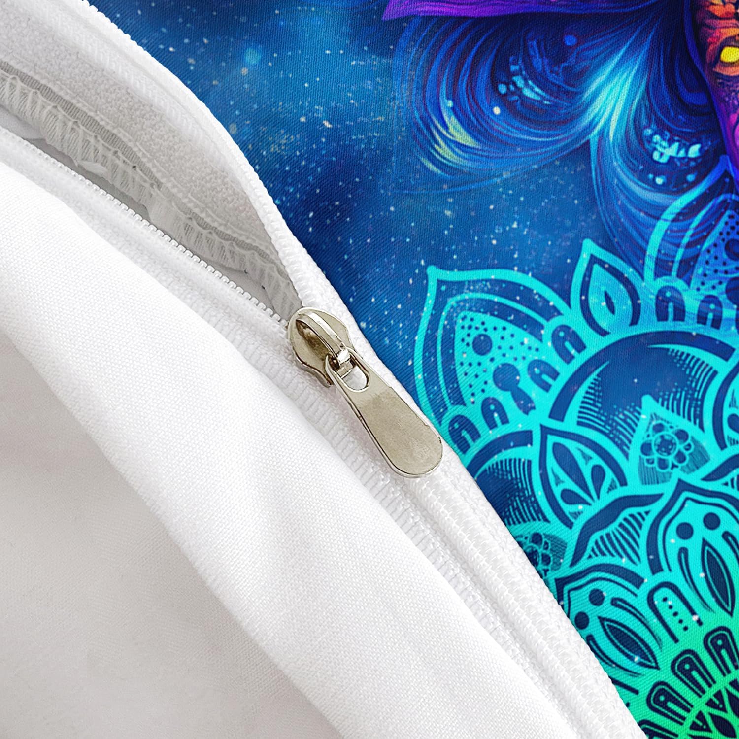 AILONEN Mandala Bedding Set Queen Size, Bohemian Mandala Duvet Cover Set for Kids Girls Teens,Exotic Floral Comforter Cover for Bedroom Decor,3-Piece,1 Quilt Cover and 2 Pillowcases,Soft