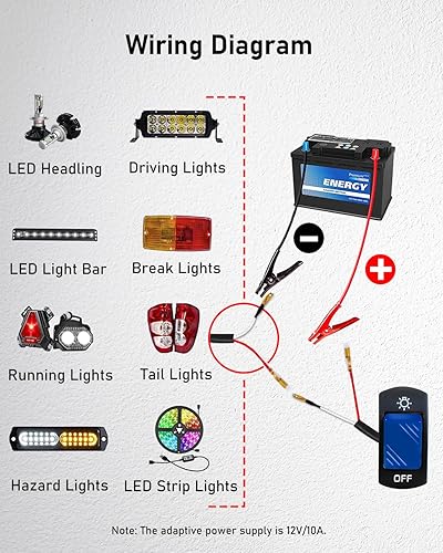 Miniatura 3 de Interruptor de manillar de 78 pulgadas para motocicleta, ATV, etc., interruptor de palanca de motocicleta impermeable para luces, interruptor de