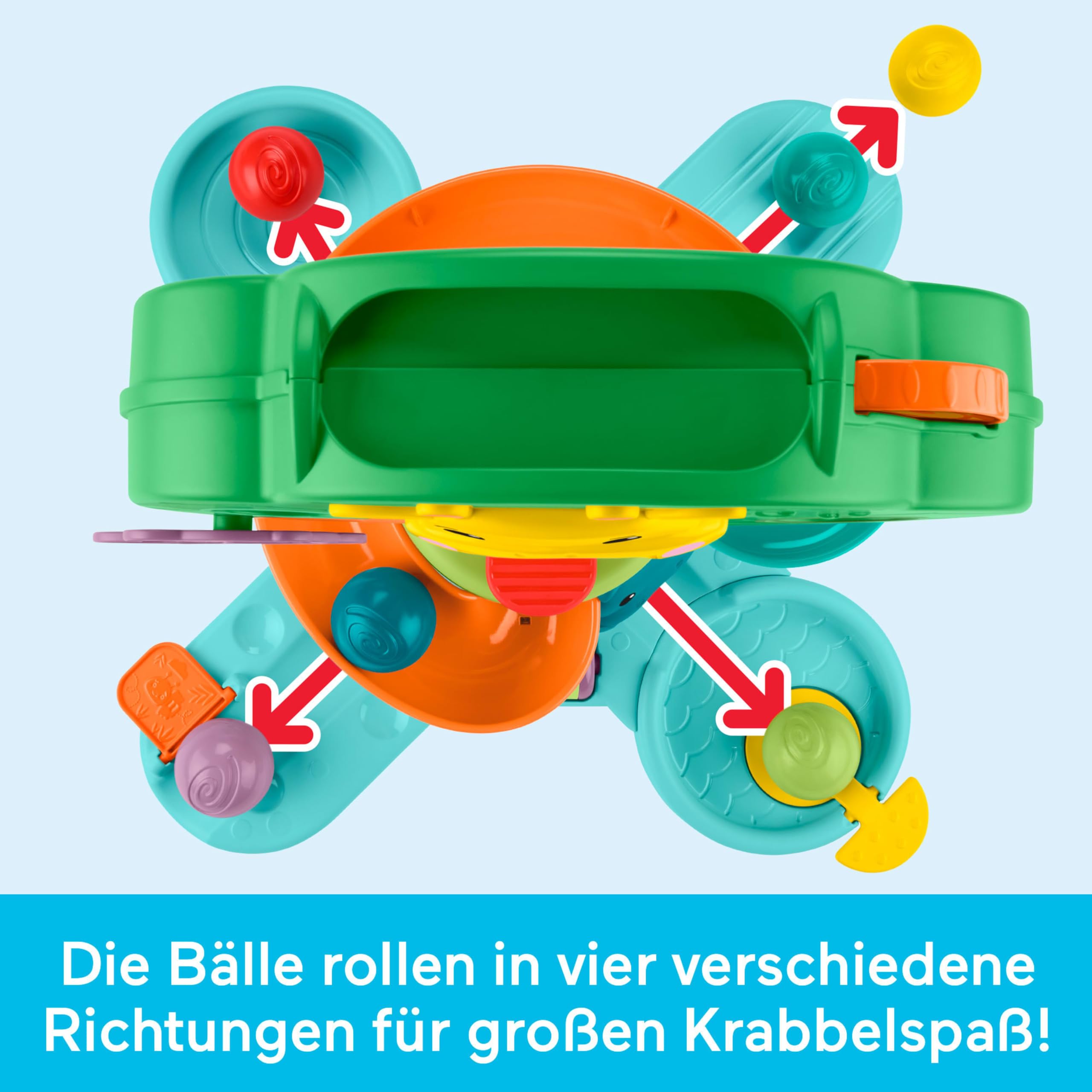 Fisher-Price Sitz-und-Spiel Dschungelbaum Musikspielzeug | Ball-Spielcenter, 6 Bälle, für Babys & Kleinkinder ab 6 Monaten, JPL82