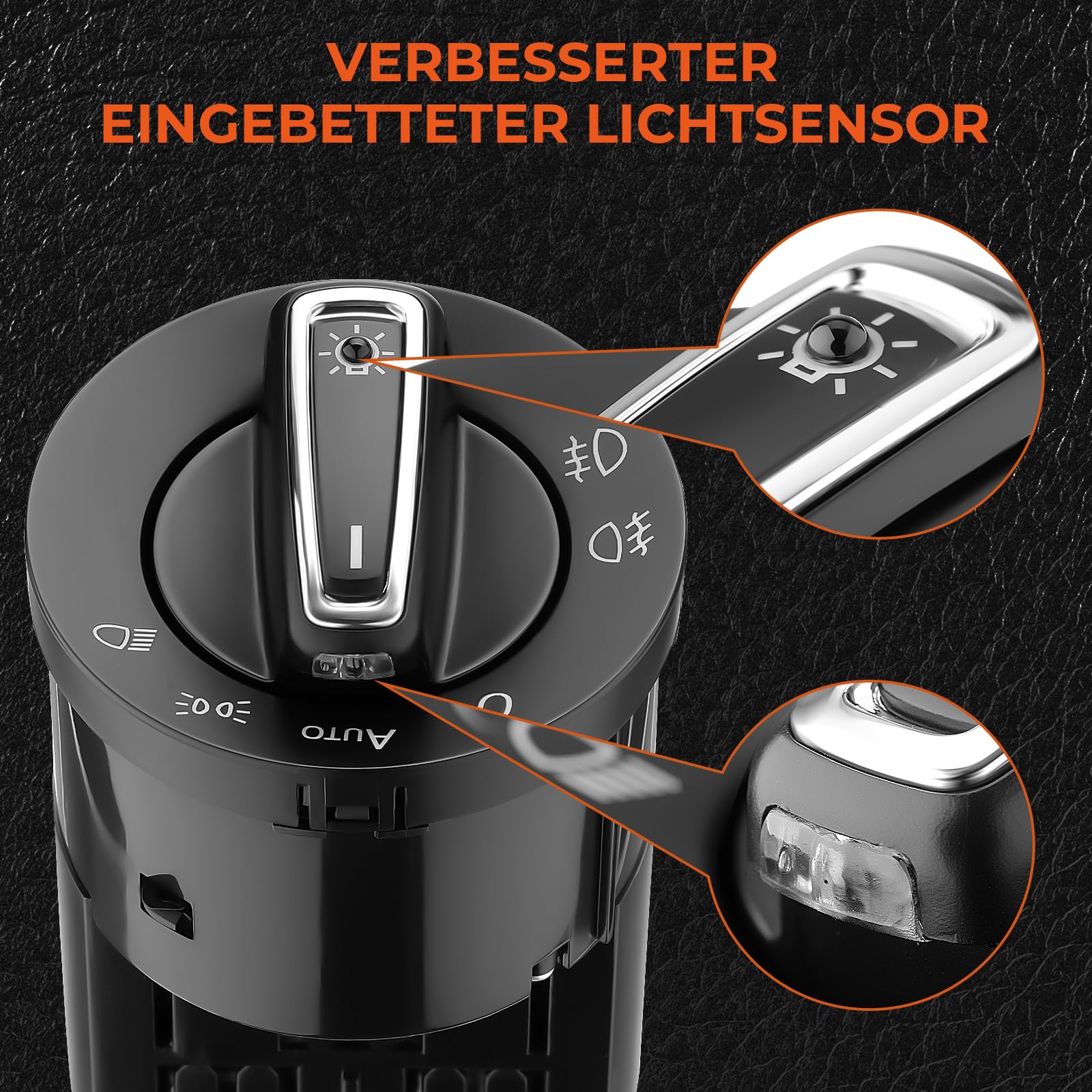 Scheinwerferschalter Mit Lichtsensormodul – ABS-Kunststoff, Automatische Lichtsteuerung, Passend Für VW MK4, B5, Seat U.a., Ersatz Für 1C0941531 Scheinwerferschalter Mit Lichtsensormodul – ABS-Kunststoff, Automatische Lichtsteuerung, Passend Für VW MK4, B5, Seat U.a., Ersatz Für 1C0941531