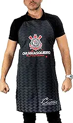 Avental Do Corinthians Churrasqueiro - Oficial Licenciado