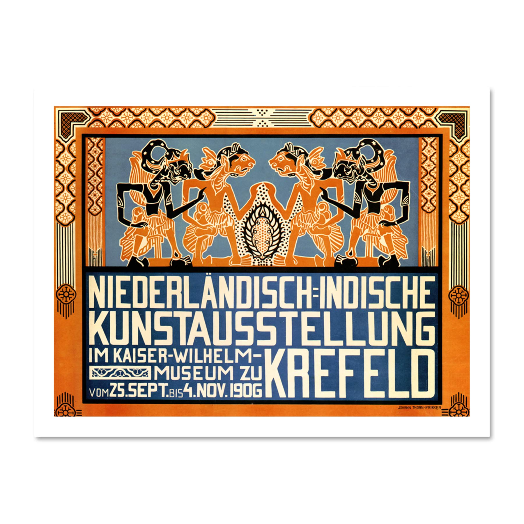 Wee Blue Coo Advertising Exhibition Indonesia Netherlands Krefeld Germany Large Framed Art Print Poster Wall Decor 18x24 inch